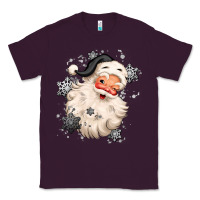 Plum white christmas santa claus Classic Tee - MaliasSmallBusiness