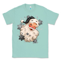 Seafoam white christmas santa claus Classic Tee - MaliasSmallBusiness