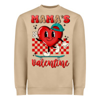 Skater Heart Valentines Day Art Heavyweight Sweatshirt | Teevron