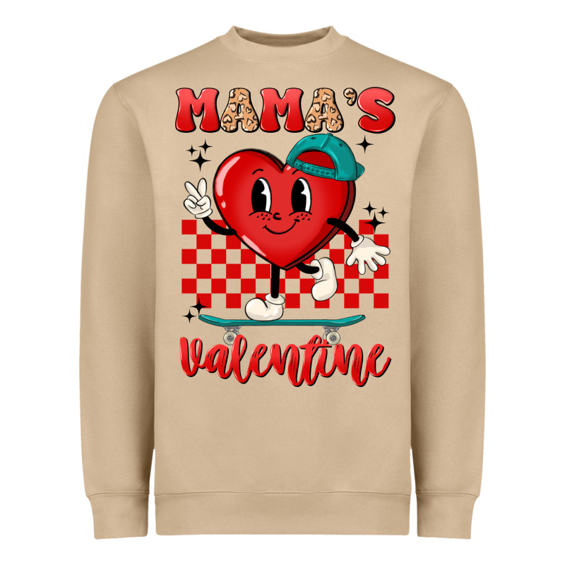 Skater Heart Valentines Day Art Heavyweight Sweatshirt by LillyAllenDesigns | Teevron