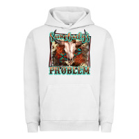 Pigment Lunar Rock Somebody's Problem Bull Skull Urban Hoodie - FaDigitalArtStudio
