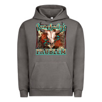 Pigment Tornado Somebody's Problem Bull Skull Urban Hoodie - FaDigitalArtStudio