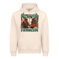 Sandshell Somebody's Problem Bull Skull Urban Hoodie - FaDigitalArtStudio