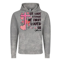 Cloud Rock we love because he first loved us Vintage Hoodie - MaliasSmallBusiness