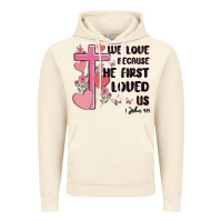 Vintage Artic we love because he first loved us Vintage Hoodie - MaliasSmallBusiness