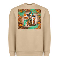 Mushroom Western Hay Fall Cow Heavyweight Sweatshirt - LillyAllenDesigns