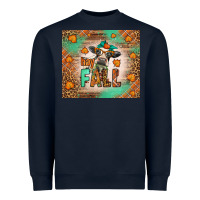 Navy Western Hay Fall Cow Heavyweight Sweatshirt - LillyAllenDesigns