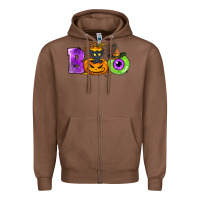 Chestnut Boo Halloween Zipper Hoodie - NancyCooperArtShop