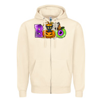 Sandshell Boo Halloween Zipper Hoodie - NancyCooperArtShop