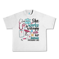 Lunar Rock she works willingly with her hands Urban Heavy Tee - MaliasSmallBusiness