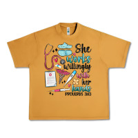 Peanut Butter she works willingly with her hands Urban Heavy Tee - MaliasSmallBusiness