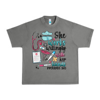 Tornado she works willingly with her hands Urban Heavy Tee - MaliasSmallBusiness