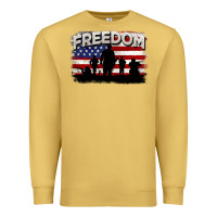 Antique Gold Freedom 4th of july Premium Sweatshirt - CowGirlArtShop