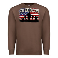 Chestnut Freedom 4th of july Premium Sweatshirt - CowGirlArtShop