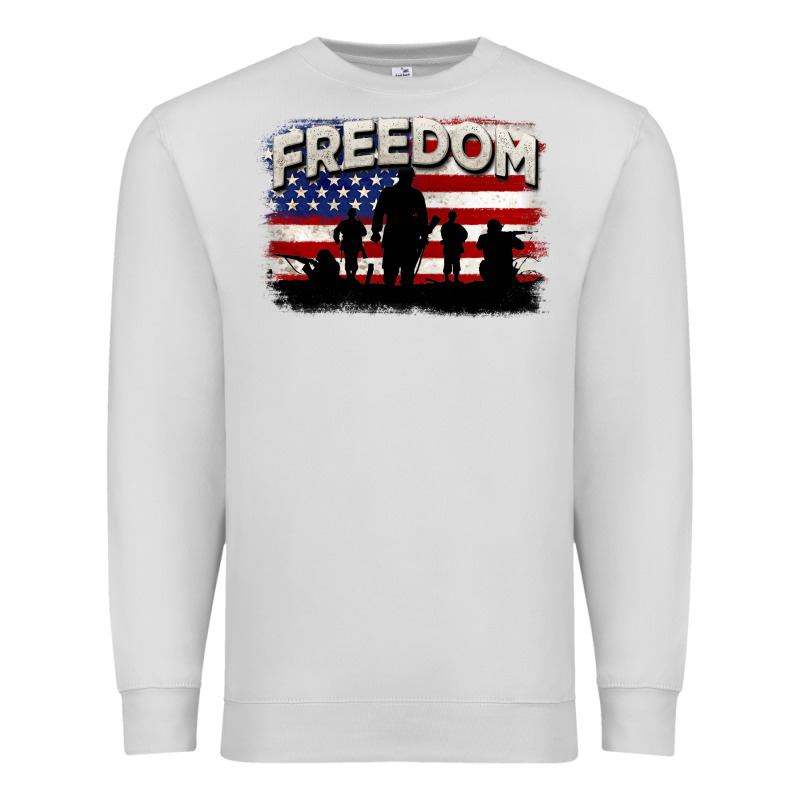 Freedom 4th Of July Premium Sweatshirt by CowGirlArtShop | Teevron