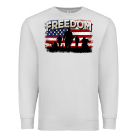 Dove Grey Freedom 4th of july Premium Sweatshirt - CowGirlArtShop