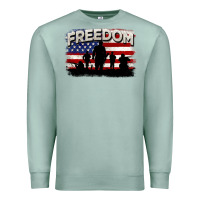 Seafoam Freedom 4th of july Premium Sweatshirt - CowGirlArtShop