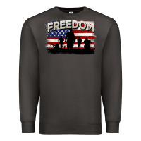 Smoke Freedom 4th of july Premium Sweatshirt - CowGirlArtShop