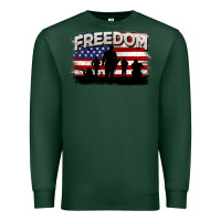 Sports Green Freedom 4th of july Premium Sweatshirt - CowGirlArtShop