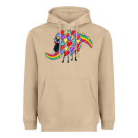 Mushroom Rainbow sheep Heavyweight Hoodie - CowGirlArtShop