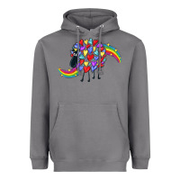 Storm Rainbow sheep Heavyweight Hoodie - CowGirlArtShop