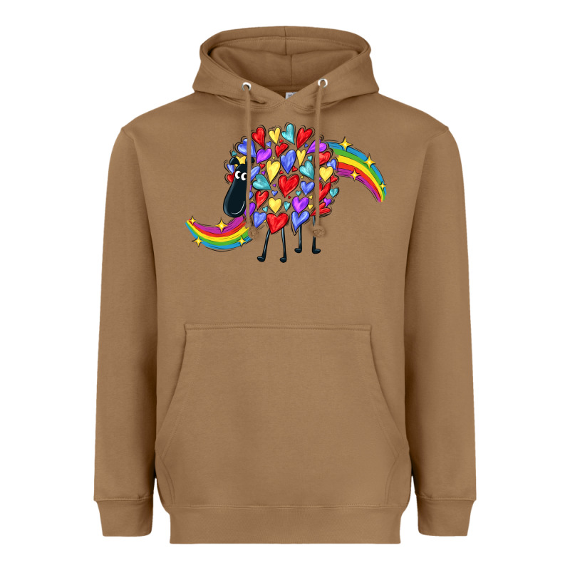 Rainbow Sheep Heavyweight Hoodie by CowGirlArtShop | Teevron