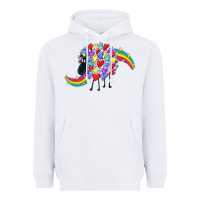 White Rainbow sheep Heavyweight Hoodie - CowGirlArtShop