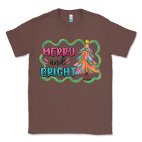 Chestnut merry and bright christmas tree Classic Tee - MaliasSmallBusiness