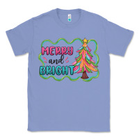 Colony Blue merry and bright christmas tree Classic Tee - MaliasSmallBusiness