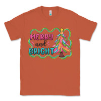 Copper merry and bright christmas tree Classic Tee - MaliasSmallBusiness
