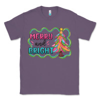 Lavender merry and bright christmas tree Classic Tee - MaliasSmallBusiness