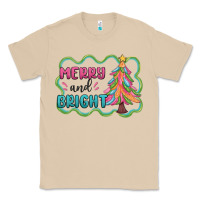 Mushroom merry and bright christmas tree Classic Tee - MaliasSmallBusiness