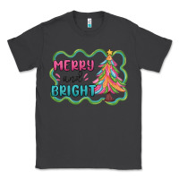 Smoke merry and bright christmas tree Classic Tee - MaliasSmallBusiness