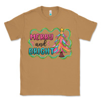 Toasted Coconut merry and bright christmas tree Classic Tee - MaliasSmallBusiness