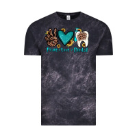 Cloud Black peace love dental Vintage Tee - JahusDesignShop