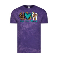 Cloud Purple peace love dental Vintage Tee - JahusDesignShop