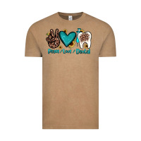 Vintage Coffee peace love dental Vintage Tee - JahusDesignShop