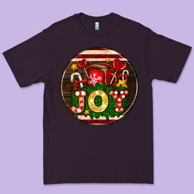 Christmas Joy And Hot Chocolate Premium Tee Designed By Adodesignshop
