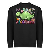 Black easter stegosaurus delight Heavyweight Sweatshirt - LillyAllenDesigns