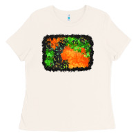 Halloween Mystic Symbol Background Ladies Tee | Teevron