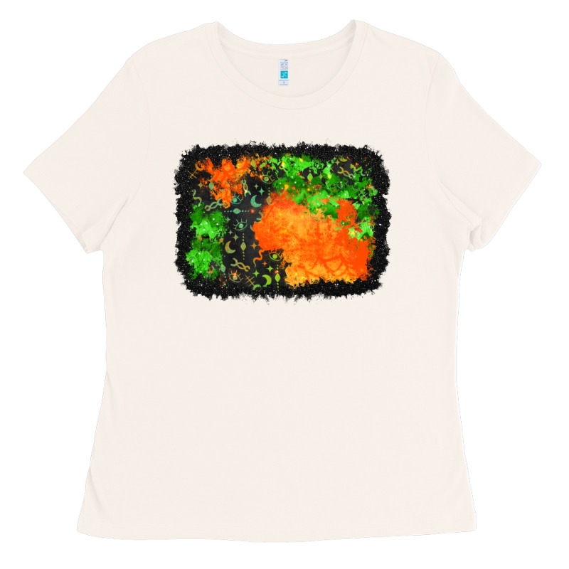 Halloween Mystic Symbol Background Ladies Tee by BundleAndBundleShop | Teevron