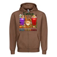 Chestnut hallothanksmas teacher Zipper Hoodie - texasbilliewilder