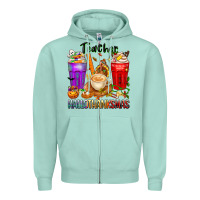 Seafoam hallothanksmas teacher Zipper Hoodie - texasbilliewilder