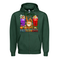 Sports Green hallothanksmas teacher Zipper Hoodie - texasbilliewilder