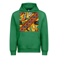 Emerald western cowboy bull skull seamless pattern Urban Hoodie - BundleAndBundleShop