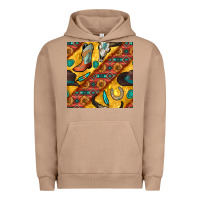 Pigment Burro western cowboy bull skull seamless pattern Urban Hoodie - BundleAndBundleShop