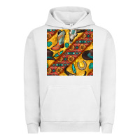 Pigment Lunar Rock western cowboy bull skull seamless pattern Urban Hoodie - BundleAndBundleShop
