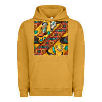 Pigment Peanut Butter western cowboy bull skull seamless pattern Urban Hoodie - BundleAndBundleShop