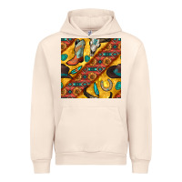Sandshell western cowboy bull skull seamless pattern Urban Hoodie - BundleAndBundleShop
