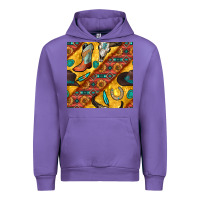 Tulip western cowboy bull skull seamless pattern Urban Hoodie - BundleAndBundleShop